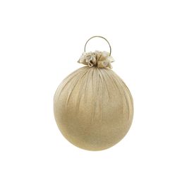 Bola De Enfeite Com Glitter Ouro