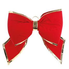 Laco Decorativo Veludo Vermelho / Ouro