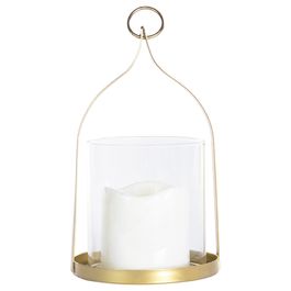 PORTA VELAS OURO / BRANCO / CLARA