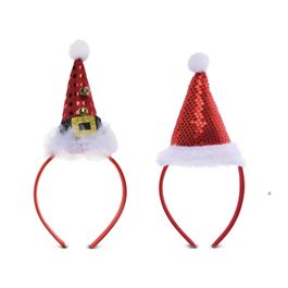 Tiara Com Gorro Noel Vermelho / Branco