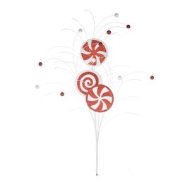 Galhos Decorativos Candy Canes Vermelho / Branco