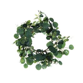 Guirlanda Com Galhos Simples Verde / Branco / Marrom