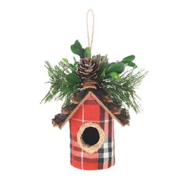 Casinha Decorativa Vermelho / Preto / Branco