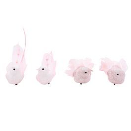 Animais Decorativos Passaro Rosa
