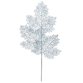 PICK DECORATIVO FOLHAS VAZADAS AZUL