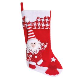 Bota Natalina Vermelho Branco