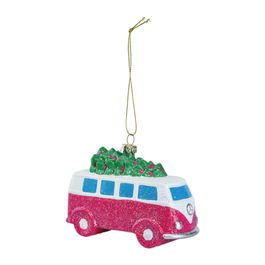 Enfeite Natalino Rosa Branco Azul
