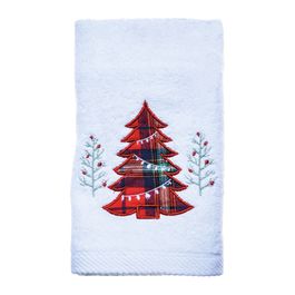 Toalha Para Lavabo Branco Vermelho