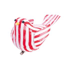 Animais Decorativos Passaro Vermelho / Branco