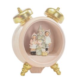 RELOGIO DECORATIVO ROSA / DOURADO