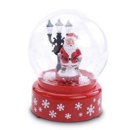 Globo De Vidro Vermelho / Branco