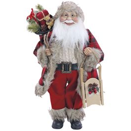 Noel Com Saco Presente Vermelho/Branco/Marrom