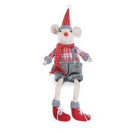 Animais Decorativos Rato Modelo 021157 Vermelho / Cinza