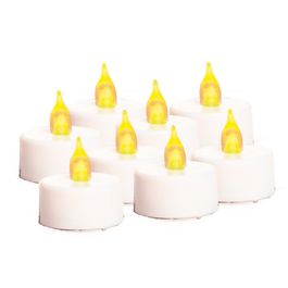 Jogo De 8 Velas Eletrônicas Em Plástico E Led 2X3Cm Cor Branca