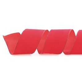 Fita Veludo Liso Vermelho
