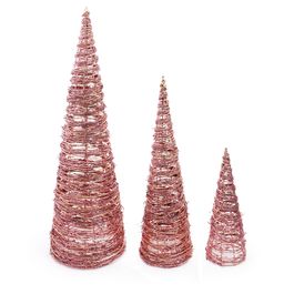 CONE DECORATIVO ARAMADO ROSA