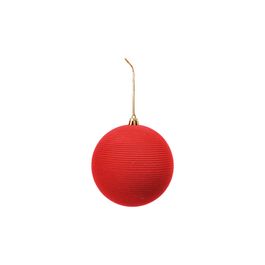 Enfeite Bola Veludo Vermelho