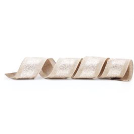 Fita Centro Glitter Cru/Nude