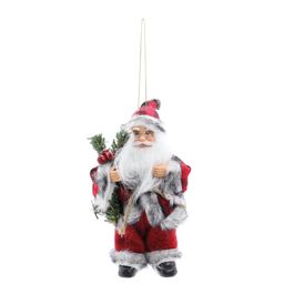 Enfeite Papai Noel Vermelho Preto