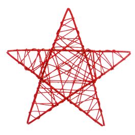 ESTRELA DECORATIVA RATTAN VERMELHO