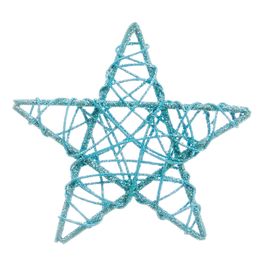 ESTRELA DECORATIVA RATTAN AZUL