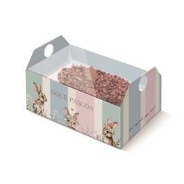 Caixote Para 1 Meio Ovo Doce Páscoa