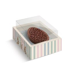 Caixa New Moldura Para 1 Meio Ovo Doce Páscoa