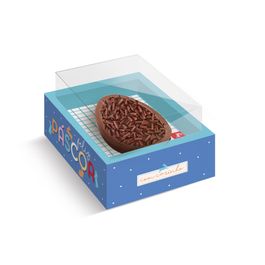 Caixa New Moldura Para 1 Meio Ovo Kraft