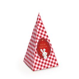 Caixa Cone Contos De Páscoa Vermelho