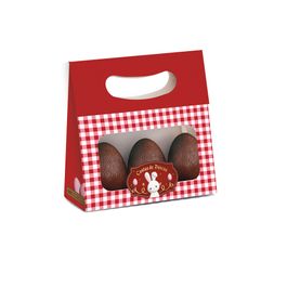 Mini Caixa Plus Com Visor Contos De Páscoa Vermelho