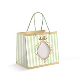 Sacola Premium Para Um Meio Ovo Com Visor Quinn Verde