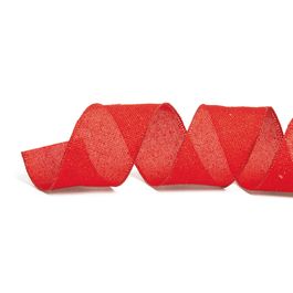 Fita Juta Lisa Vermelho