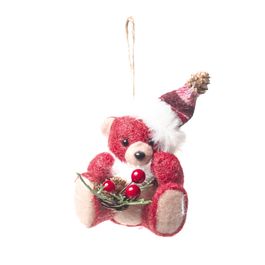 Urso Decorativo Vermelho