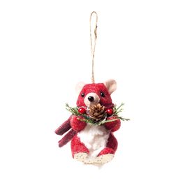 Urso Decorativo Vermelho