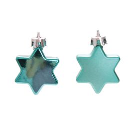 ESTRELA DECORATIVA AZUL TURQUESA