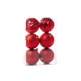 Bola Com Glitter Texturizada Ondas Vermelho