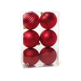 Bola Glitter Texturizada Listras Vermelho