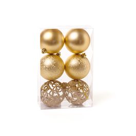 Bola Fosca Texturizada Vazada Ouro