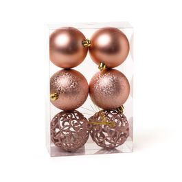 Bola Fosca Texturizada Vazada Rose Gold