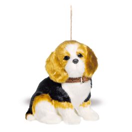 CACHORRO DECORATIVO BRANCO / BEGE