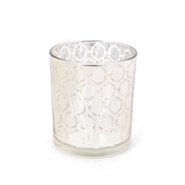 Porta Velas De Vidro Ouro