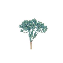 PICK DECORATIVO COM FRUTAS AZUL TEAL