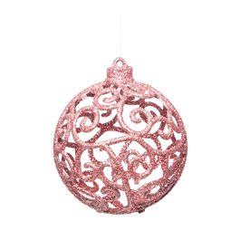 Bola Com Arabesco Vazada Rose Gold