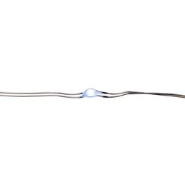 Cordão 30 Leds Branco Fio Prata A Pilha