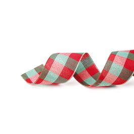 Fita Xadrez Verde/Vermelho
