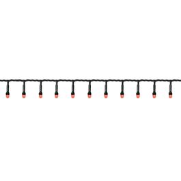 Cordão 100 Leds 8Funções Vermelho Fio Verde 127V