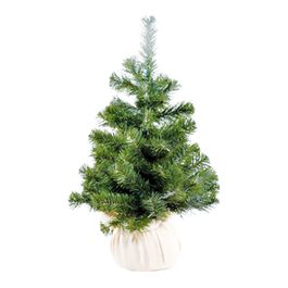 MINI ARVORE DE NATAL COM BASE VERDE ESCURO