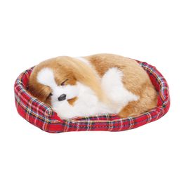 Cachorro Decorativo Branco / Bege / Vermelho