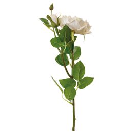HASTE COM ROSAS X2 62 CM - BRANCO