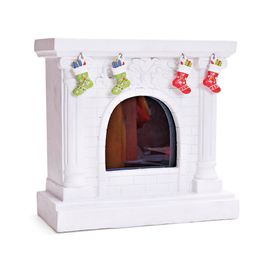 Lareira Decorativa Branco